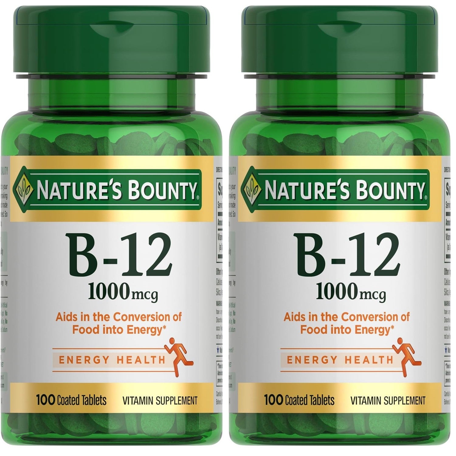 Nature's Bounty Vitamin B12 1000 mcg Supplements, Supports Energy Metabolism, 200 Ct