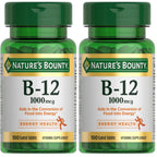 Nature's Bounty Vitamin B12 1000 mcg Supplements, Supports Energy Metabolism, 200 Ct