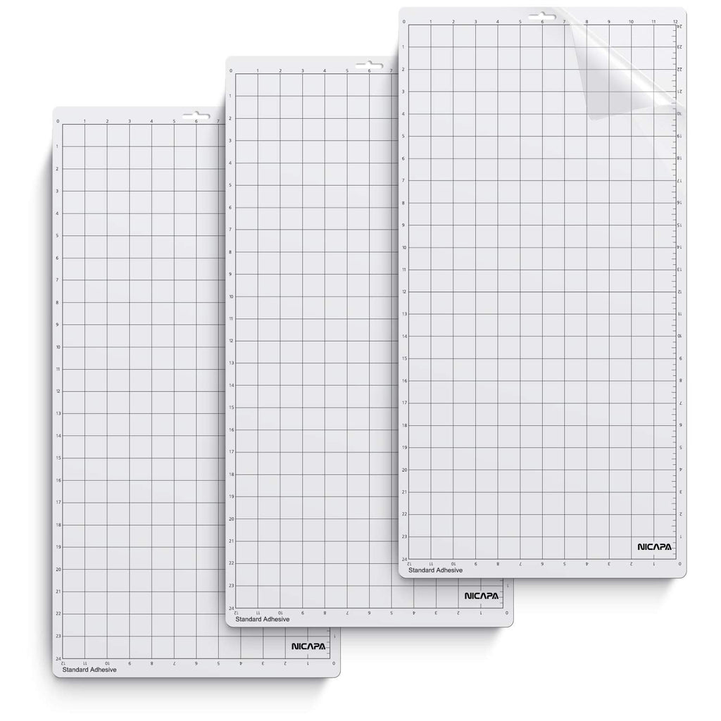 Buy now Nicapa StandardGrip Cutting Mat for Silhouette Cameo 4/3/2/1 (12x12 inch,3 pack) Standard Adhesive Sticky Quilting Cut Pads Replacement Accessories for Silhouette Cameo at indiglob india