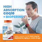 Buy now Doctor's Best High Absorption CoQ10 with BioPerine, Gluten Free Naturally Fermented, Heart Health & Energy Production, 100 mg, 60 SoFtgels at indiglob india