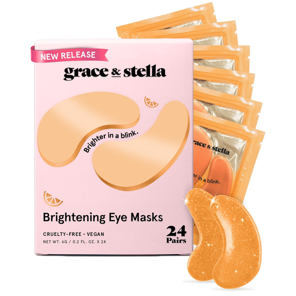grace & stella Brightening Eye Patches for Dark Circles (6 Pairs)