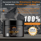 Shilajit Pure Himalayan Organic Resin - 800mg Gold Grade Shilajit Resin with Fulvic Acid & 85+ Trace Minerals Complex for Energy, Strength & Immunity, Shilajit for Men & Women, 800mg