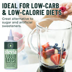 Stevia Liquid Drops, 8 Fl oz, 1823 servings, Pure Concentrated Drops with Zero Calories & Zero Carbs, Delicious Sugar Substitute Great for Keto & Paleo Diets