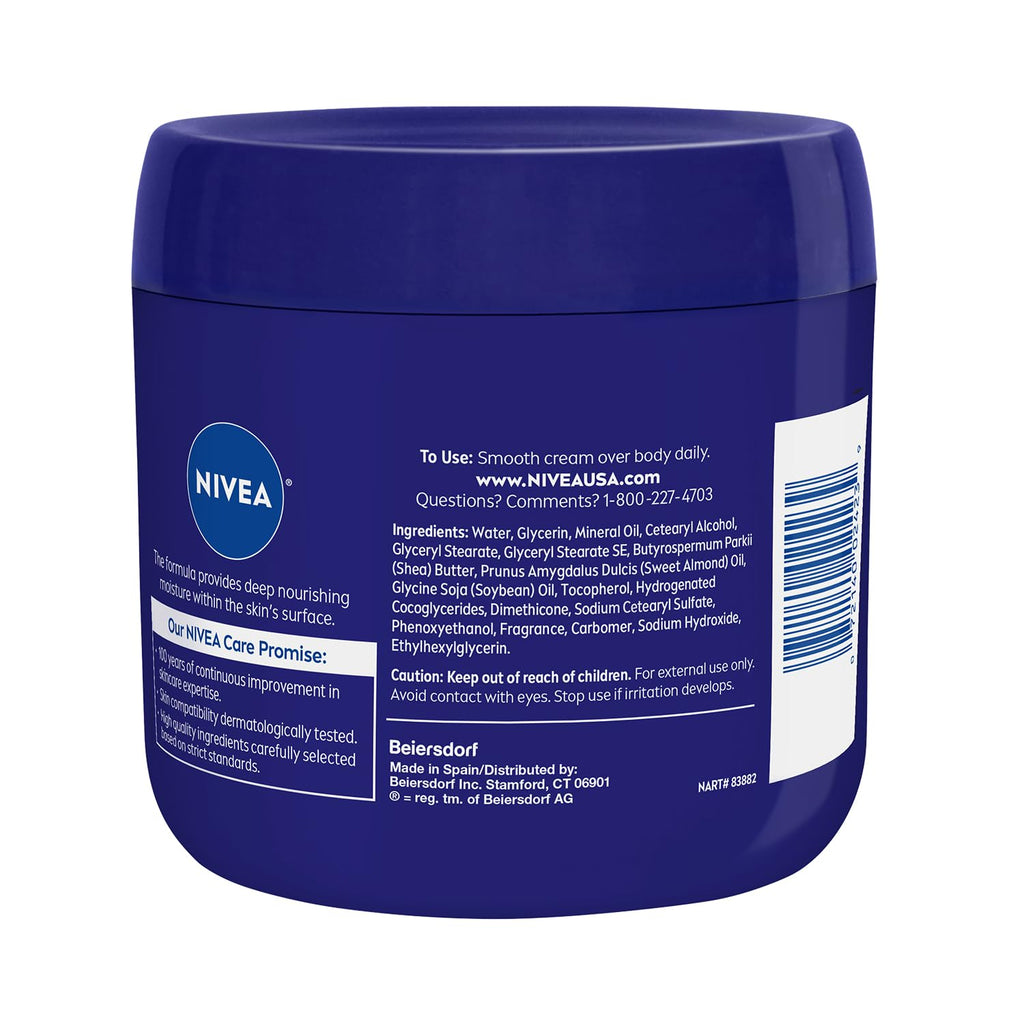 NIVEA Essentially Enriched Body Cream with Hyaluronic Acid, 13.5 Oz