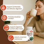 VEV Activated Charcoal with Organic Coconut Shell Charcoal & 50 Billion Probiotics – 120 Vegan Capsules for Digestive Wellness & Dietary Support
