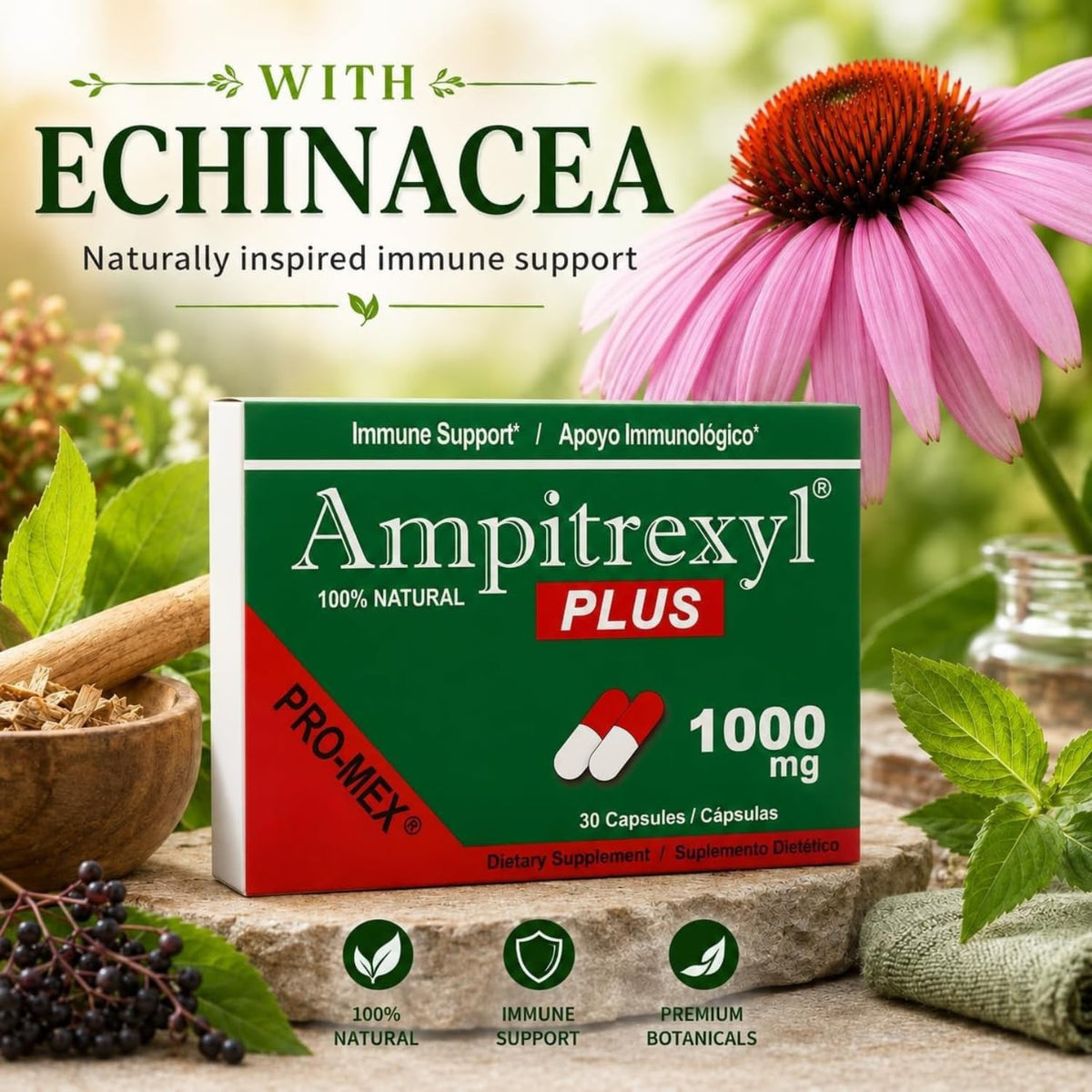 Ampitrexyl Plus Antioxidant Capsules, 1000 mg, 30 Count