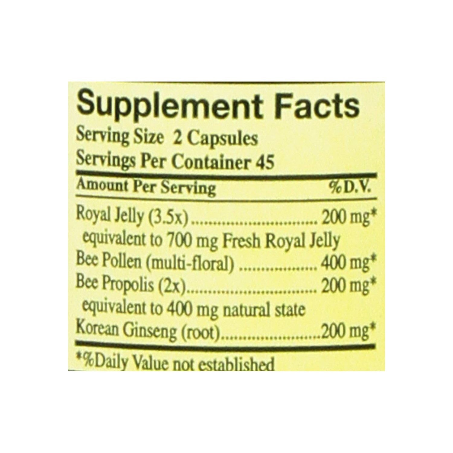 Buy now YS Organic Farms: Royal Jelly Bee Pollen Propolis w/Ginseng 90 ct at indiglob india