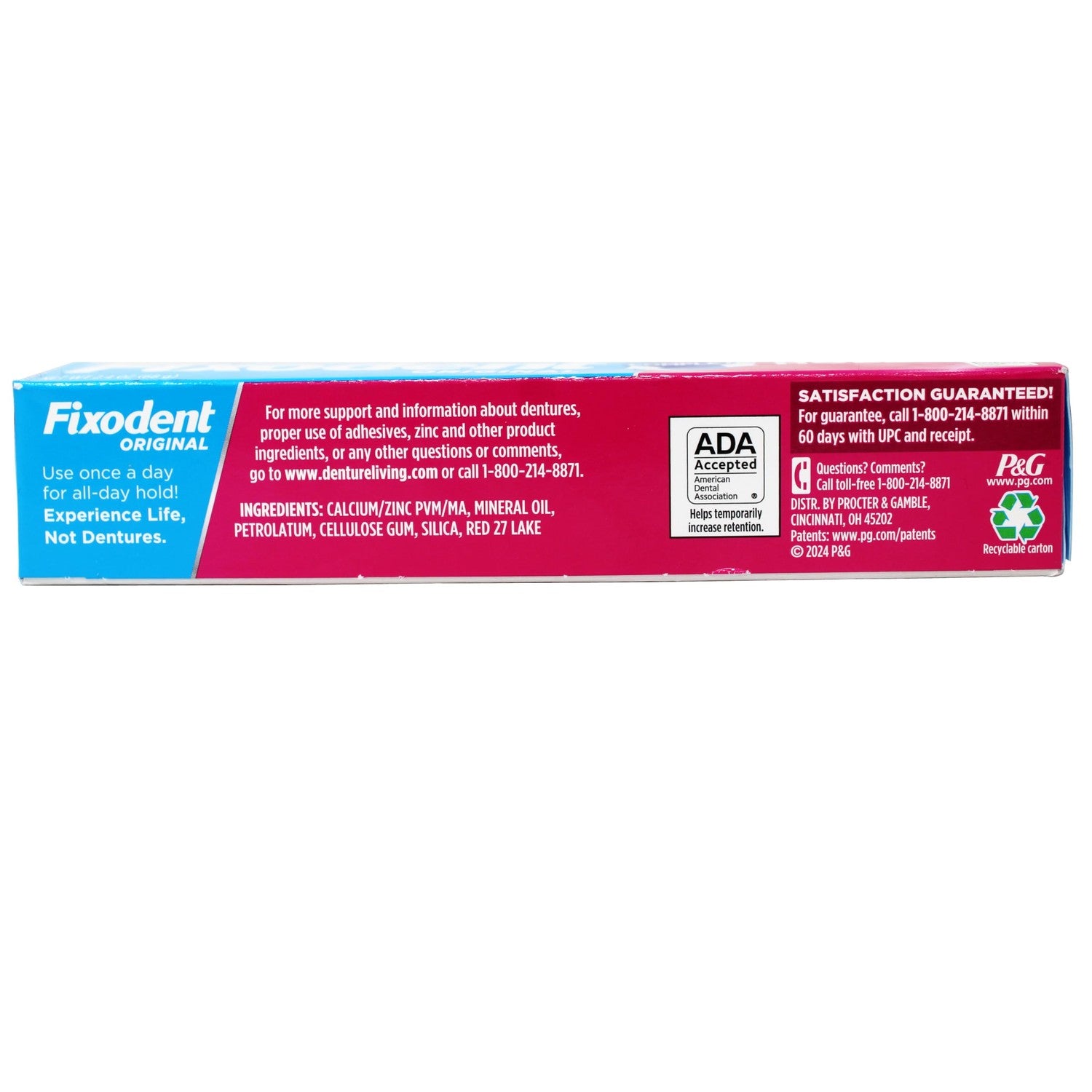 Buy now Fixodent Original Denture Adhesive Cream-2.4 oz, 4 pk at indiglob india