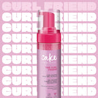 Cake Beauty The Curl Friend Gel-to-Foam Curl Styler - High Hold - 200 mL | Curl Defining Gel - Coconut Oil & Shea Butter - Curly Hair - Frizz Protection, Vegan, Cruelty & Sulfate Free - 6.8 Fl Oz