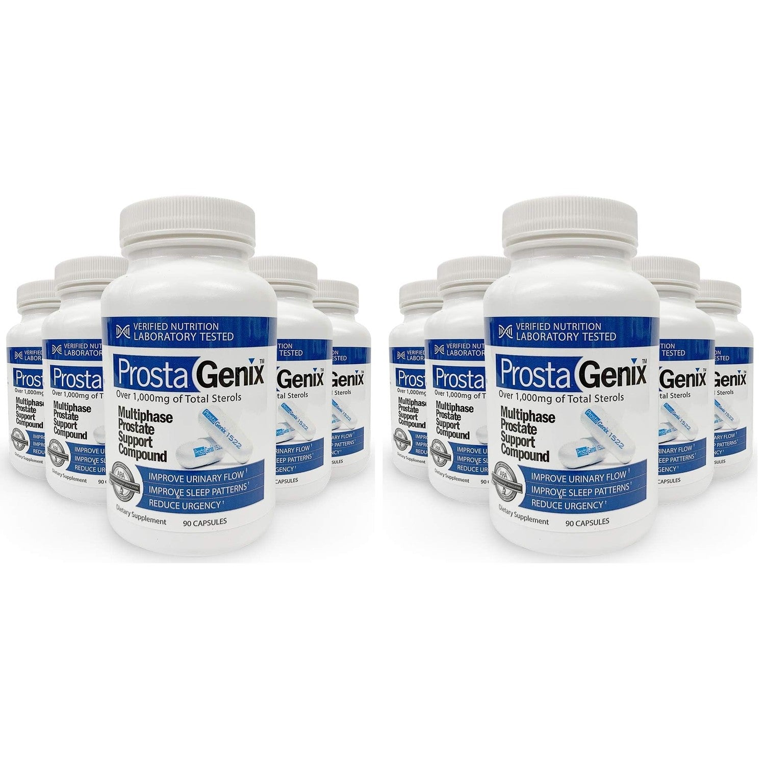 ProstaGenix Multiphase Prostate Supplement Capsule - 3 Bottles - Over 1 Million Sold - End Nighttime Bathroom Trips, Urgency, Frequent Urination.