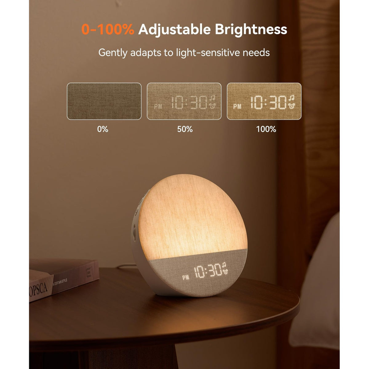 Dreamegg Sunrise Alarm Clock, Natural Wake up Light, White Noise Machine