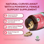 G-Curve Butt and Breast Growth Capsules - Horny Goat Weed Muira Puama & Maca Root for Butt Growth Support - Advanced Herbal Formula - Supports Bigger Butt & Bigger Breast - Easy to Swallow - 60 Count