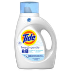 Buy now Tide Free & Gentle Liquid Laundry Detergent, Unscented, 1.47 L (32 Loads) at indiglob india