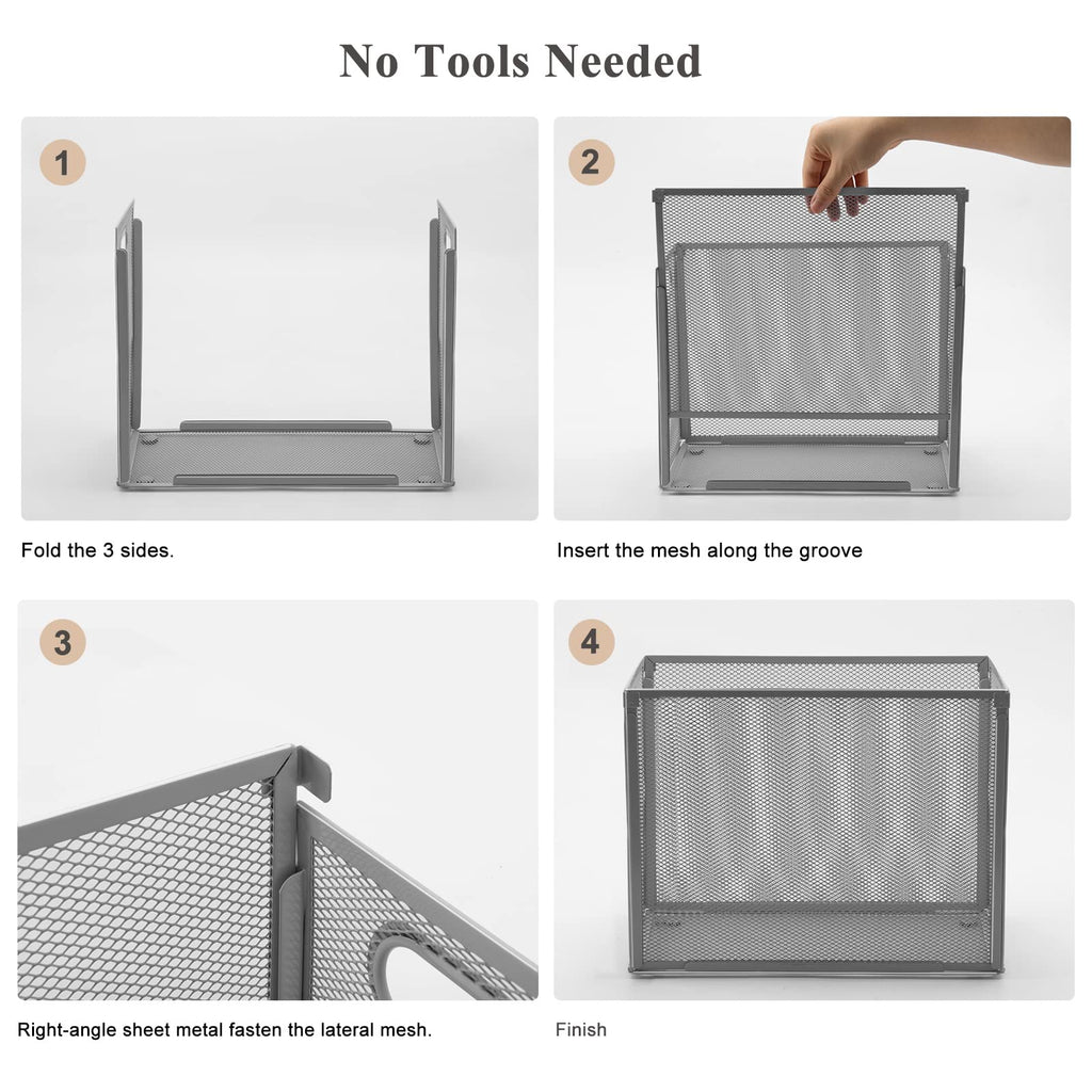 Buy now Hanging File Organizer, Oterri Portable Desktop File Organizer Mesh Detachable Foldable File Folder Organizer 12.2*5.5*9.44 inch for Letter Size File Folders, File Holders for Office/Home(Grey1) at indiglob india