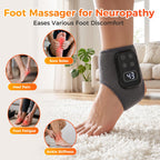 2PCS Foot Renew Massager for Neuropathy, 4-in-1 Cordless & Portable Foot and Ankle Massager for Heel, Arch & Ankle Relief, Foot Massager with 5 Vibration Mode & 5 Heat Levels, Ideal for Home & Travel