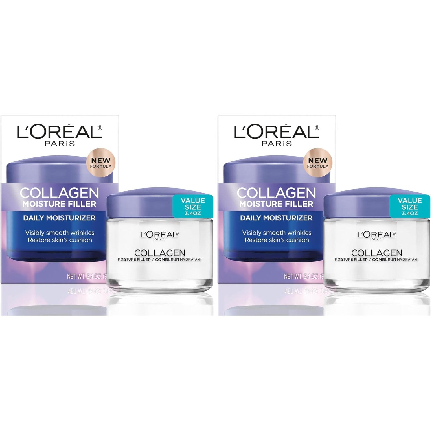 L’Oreal Paris Collagen Daily Face Moisturizer, Anti Aging Face Cream to Reduce Wrinkles and Provide Intense Hydration, 1.7 oz