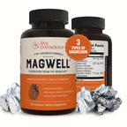 Live Conscious Magnesium Zinc & Vitamin D3 - Bioavailable Forms of Magnesium - Malate, Glycinate, Citrate - MagWell Bone & Heart Health, Immune System Support - 120 Capsules (2-Pack)
