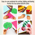 Mr. Pen- Colored Cardstock Bulk, 8.5" x 11", 300 Sheets, 20 Colors, 180 GSM