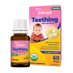 Ddrops Baby, Organic Teething Liquid Drops, for Ages 3 Months+, 60 Drops, 0.06 fl oz (1.7 ml)