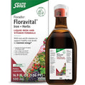 Floradix Floravital Liquid Iron Supplement, Vegan, Gluten-Free, 16.9 Fl Oz | Liquid Iron & Vitamin Formula with Ferrous Gluconate, Vitamin C, B Vitamins & Herbs for Energy Support*, Yeast-Free & Non-GMO