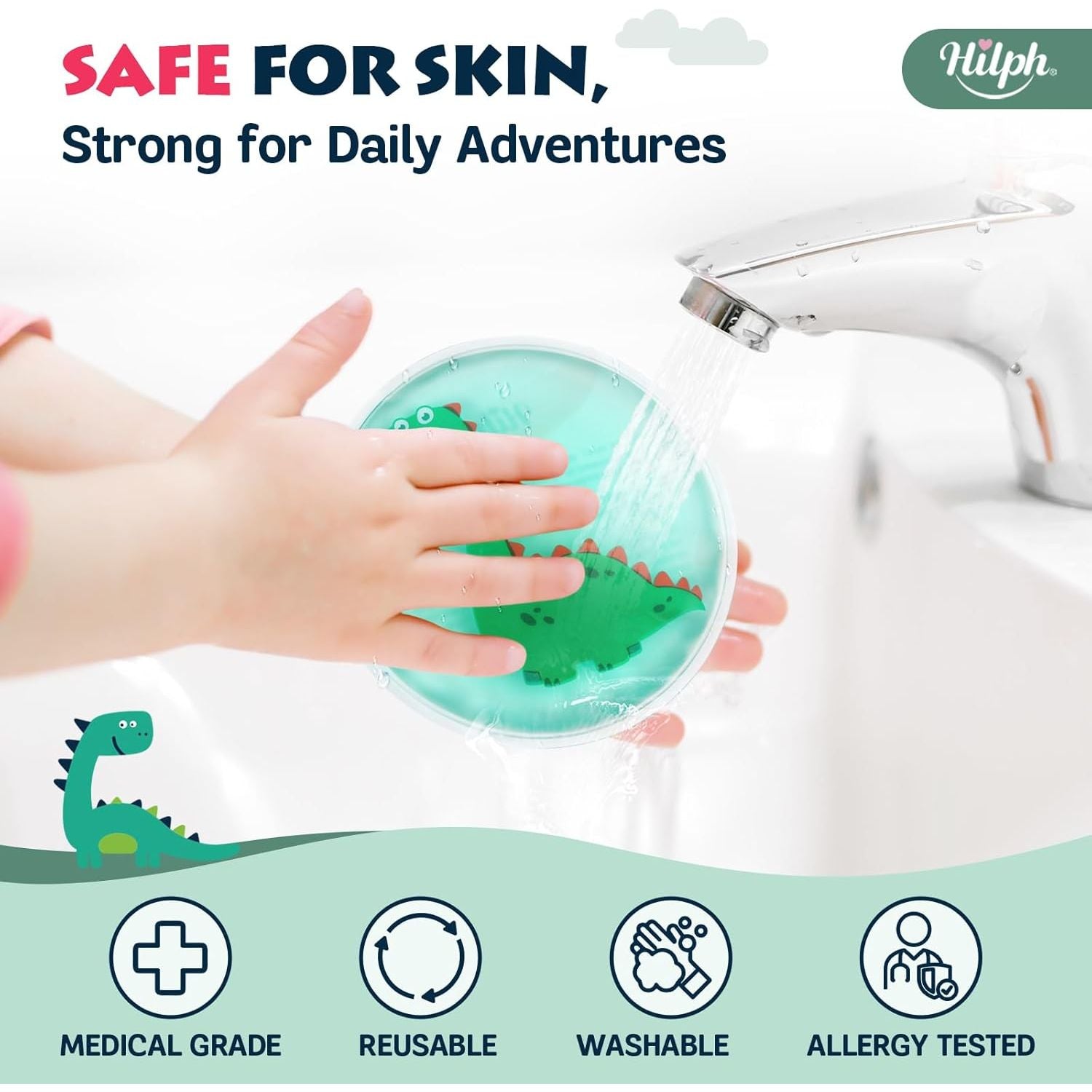 Buy now Hilph Kids Ice Packs for Boo Boos, Toddler Dinosaur Ice Pack Reusable Childrens Boo Boo Buddy Hot Cold Gel Packs for Kids Injuries, Pain Relief, Bumps & Bruises, Breastfeeding, Lunch Box (3 Packs) at indiglob india
