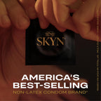 Buy now SKYN Elite Large Non-Latex Lubricated Condoms, 12 Count, Comfortable and Smooth Lubricated Condoms, Triple Tested (Pack of 1) at indiglob india