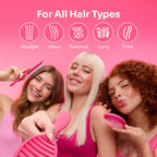 Buy now Wet Brush Speed Dry Hair Brush - Stripes (Color Wash) - Vented Design and Ultra Soft HeatFlex Bristles Are Blow Dry Safe With Ergonomic Handle Manages Tangle and Uncontrollable Hair - Pain-Free at indiglob india