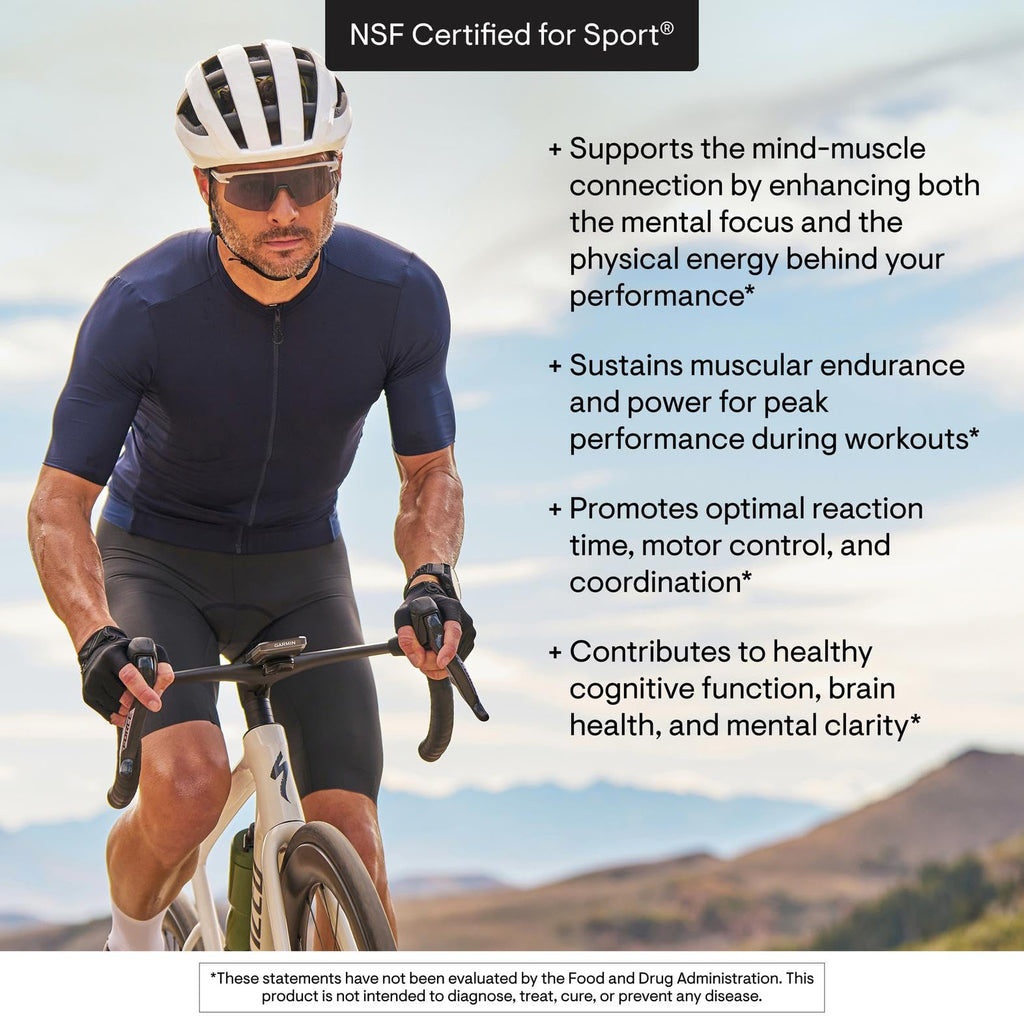 THORNE Creatine + Alpha GPC, Micronized Creatine Monohydrate, 30 Servings | Supports Muscle Performance, Energy Output, Focus & Cognitive Function*, Watermelon Lemonade, NSF Certified for Sport