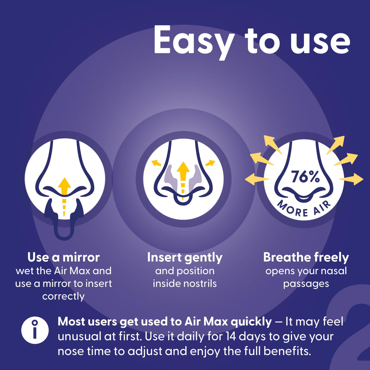 Air Max Nasal Dilators Trial Pack Small & Medium, 76% More Airflow