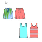 Simplicity S1563 Family Pajama Sewing Pattern, Teens', Men's & Women's Sleepwear, Sizes XS-XL