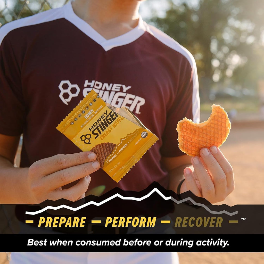 Honey Stinger Energy Waffle Variety Pack – 15 Count (3 Each: Honey, Vanilla, Cinnamon, Salted Caramel, Cookies & Cream) – Organic Honey Energy Snack for Sports, Fitness, Outdoor Activities & On-the-Go Fuel