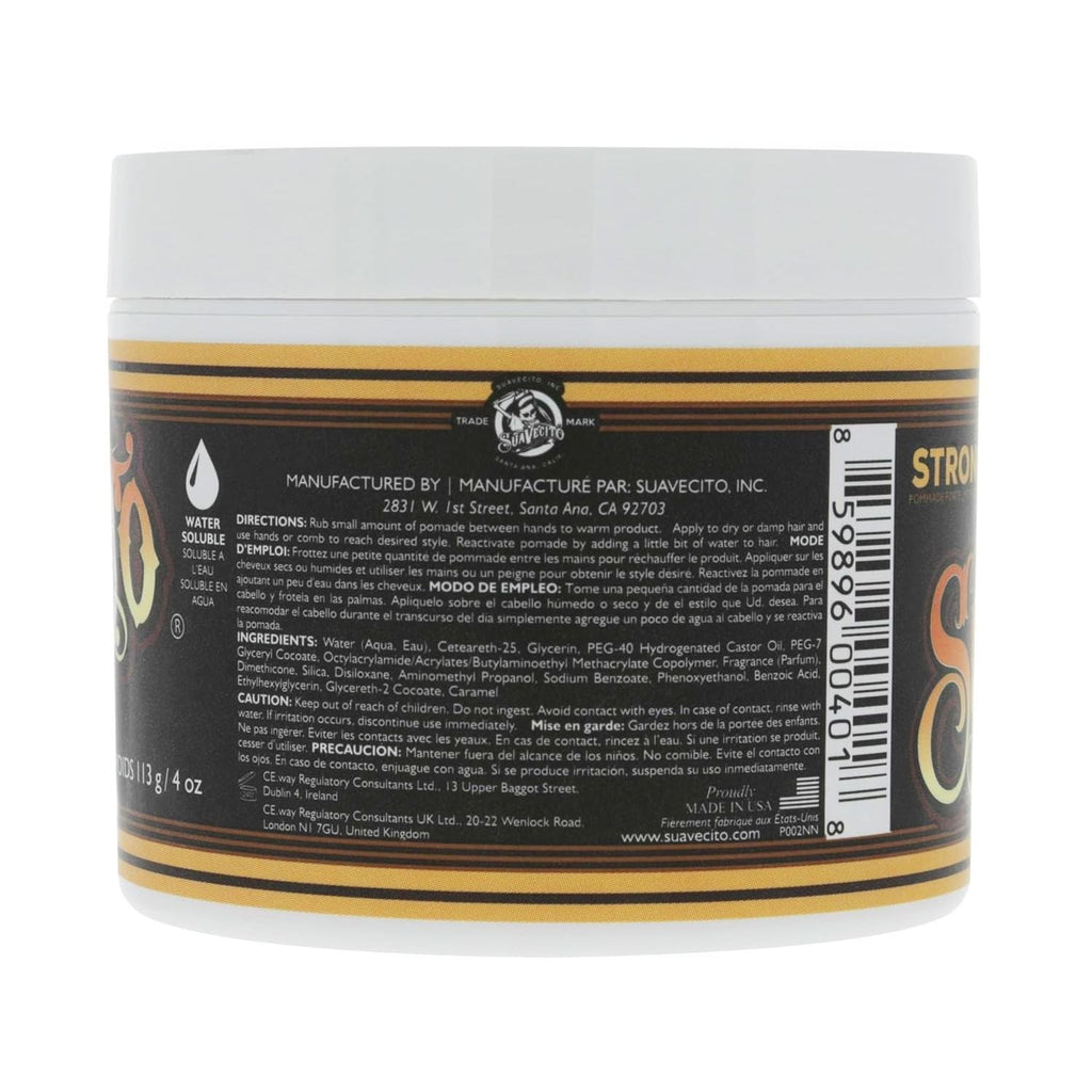 Buy now Suavecito Pomade Firme (Strong) Hold 4 oz, 3 Pack - Strong Hold Hair Pomade For Men - Medium Shine Water Based Wax Like Flake Free Hair Gel - Easy To Wash Out - All Day Hold For All Hair Styles at indiglob india