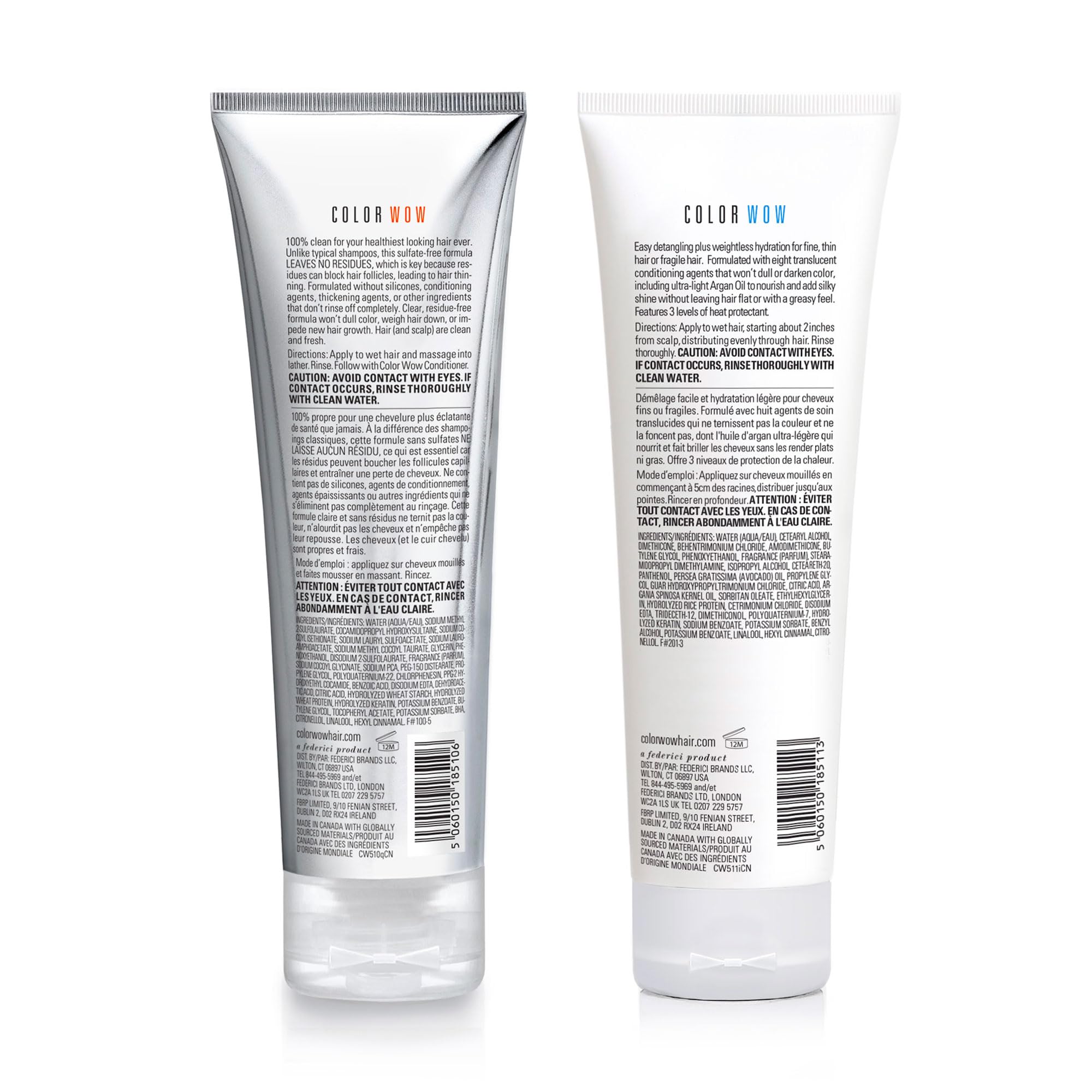 COLOR WOW Dream Clean Duo – Color Security Shampoo and Conditioner Set | Includes 100% clean shampoo and conditioner. Achieves hydrated strands and protects color.