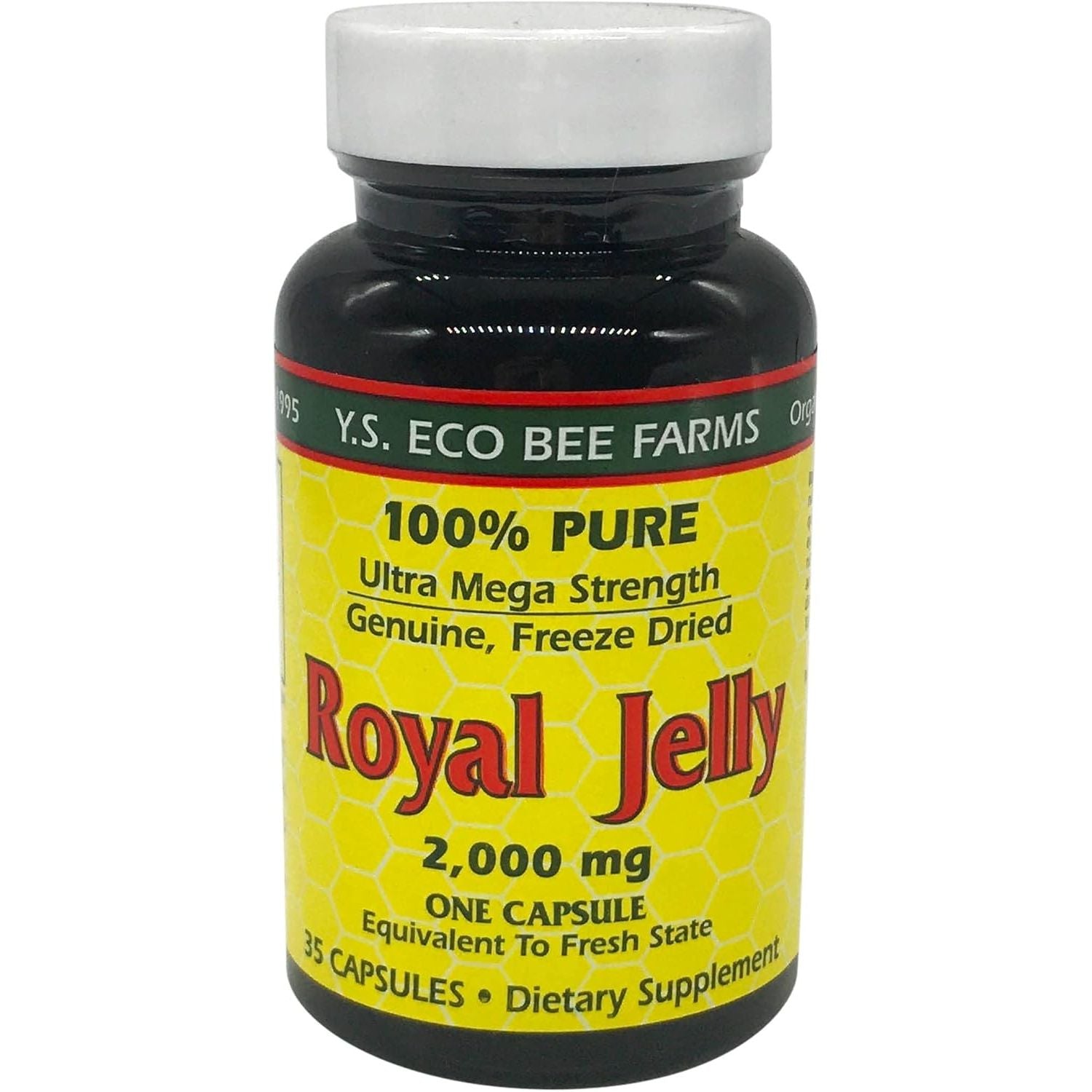 Buy now YS BEE Farms Pure Royal Jelly Capsules, 35 CT at indiglob india
