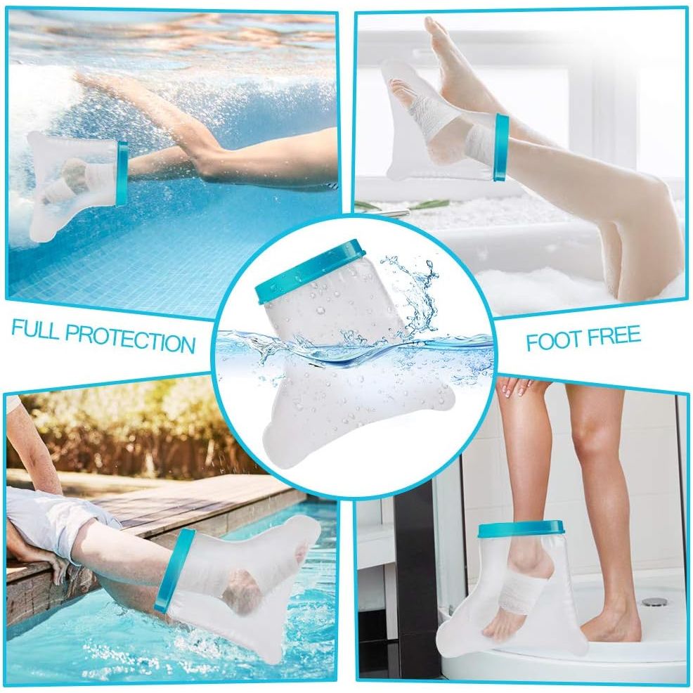 Buy now Waterproof Foot Cast Cover Wound Protector for Shower Bath, Watertight Cast Bag Covers for Broken Surgery Foot, Wound and Burns - Reusable [2025 Upgrade] at indiglob india