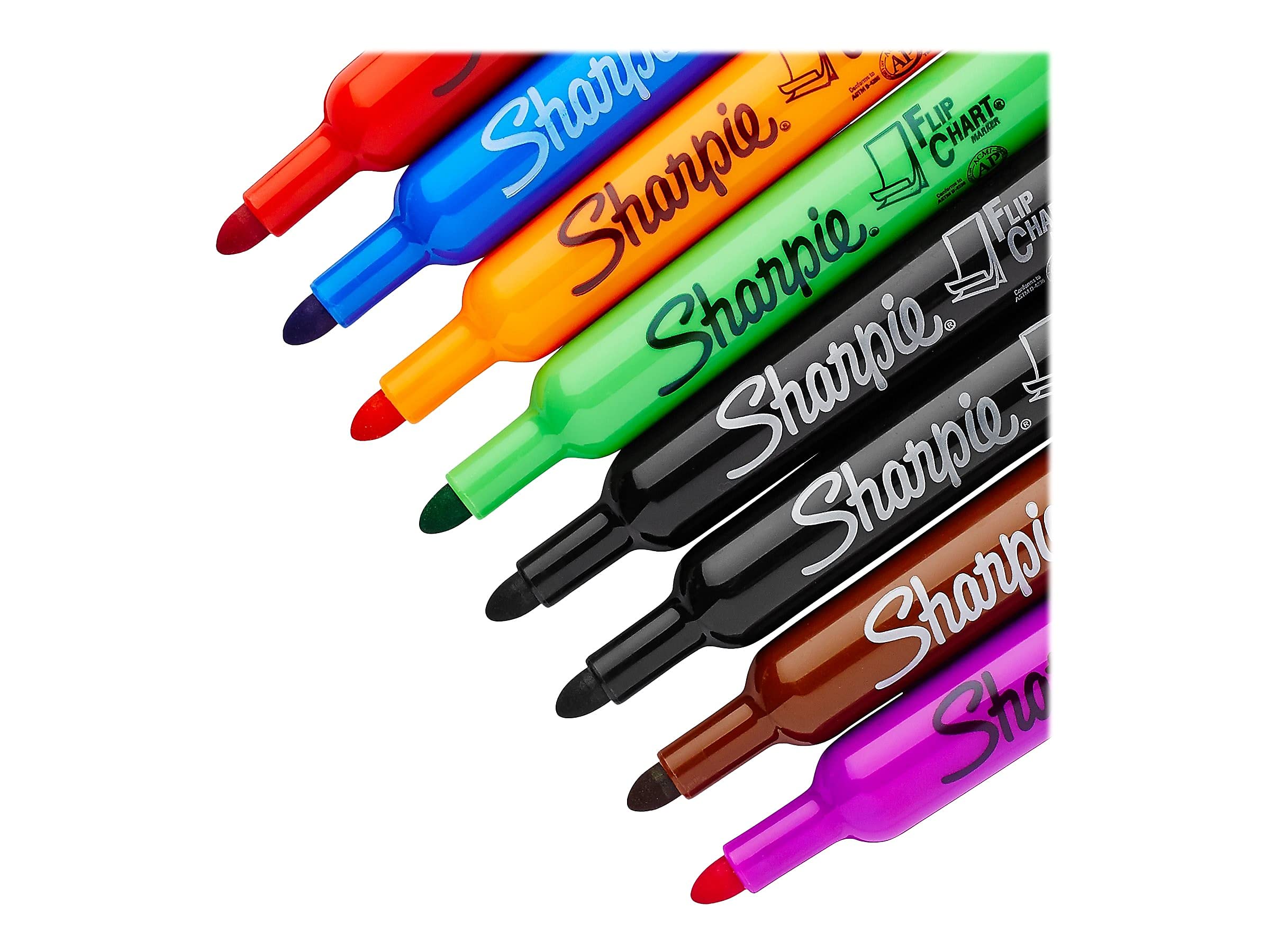 Buy now Sharpie 22480PP Flip Chart Marker, Bullet Point, 8/PK, Assorted at indiglob india
