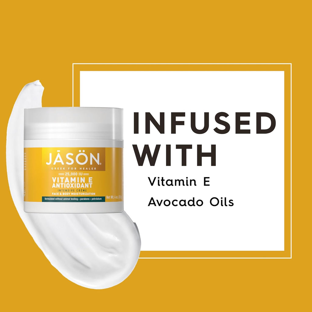 Buy now JASON Vitamin E Antioxidant Intensive CrÃ¨me Face & Body Moisturization, 25,000 IU Body Cream Moisturizer, 4 Fluid Ounces at indiglob india