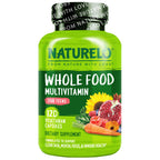 NATURELO Multivitamins for Teenage Girls/Boys, 180 Capsules | Whole Food Multivitamin with Minerals, Non-GMO, Vegetarian