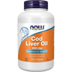 Buy now NOW Foods Supplements, Cod Liver Oil 650 mg, Excellent Source of Vitamins A and D-3, 250 Softgels Default at indiglob india