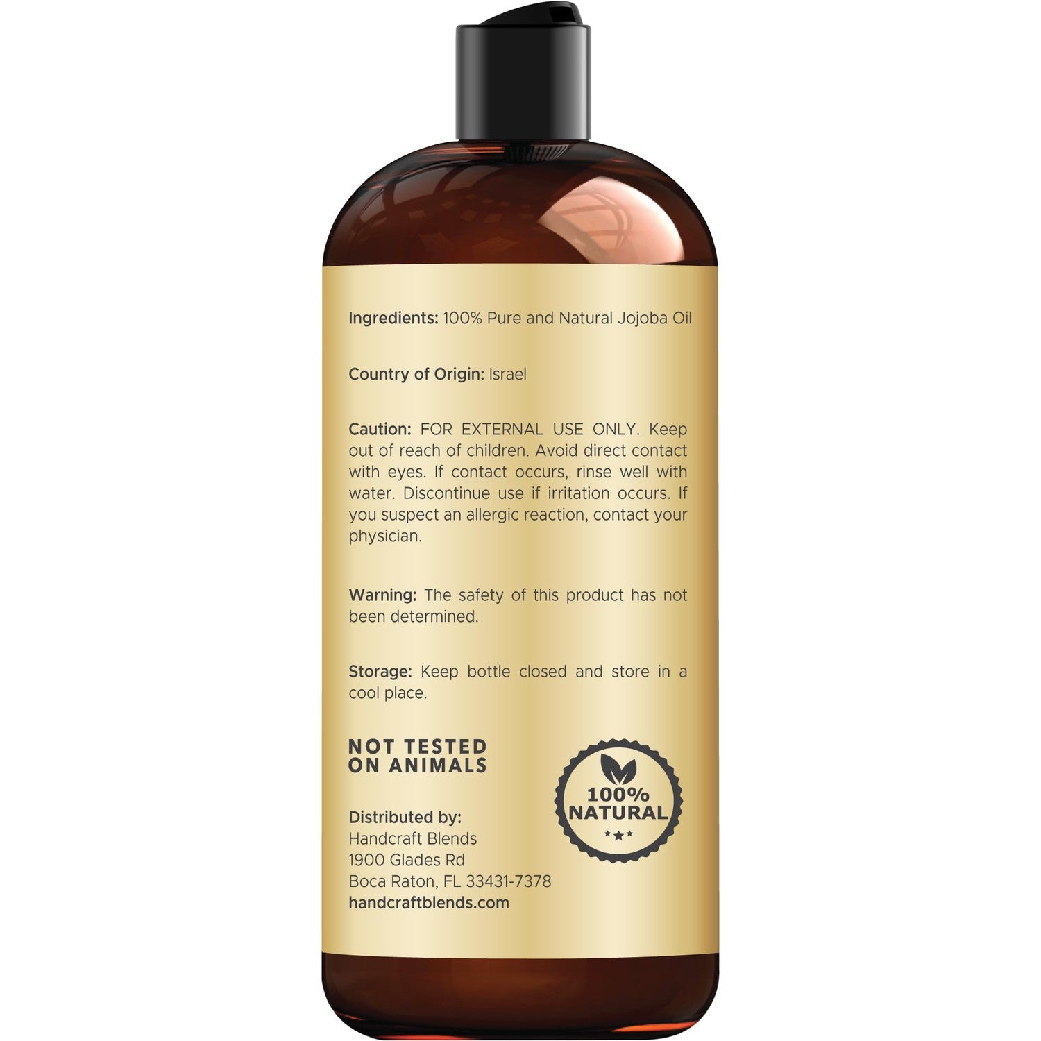 Buy now Handcraft Blends Jojoba Oil | 100% Pure and Natural | Ayurvedic Skin Care | Premium Grade Carrier Oil | Face | Skin | Hair | Massage | Cold-Pressed | Hexane-Free | 16 Fl Oz at indiglob india