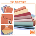 MAXECHO 8.5"x11" Colored Cardstock 32 Sheets, 250gsm/92lb Double-Sided Heavyweight Assorted Color Card Stock for Printer, Cricut, DIY Crafts, Card Making, Die Cutting, Scrapbooking, Construction Paper