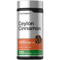 Horbäach Ceylon Cinnamon Capsules | 250 Count | Non-GMO, Gluten Free