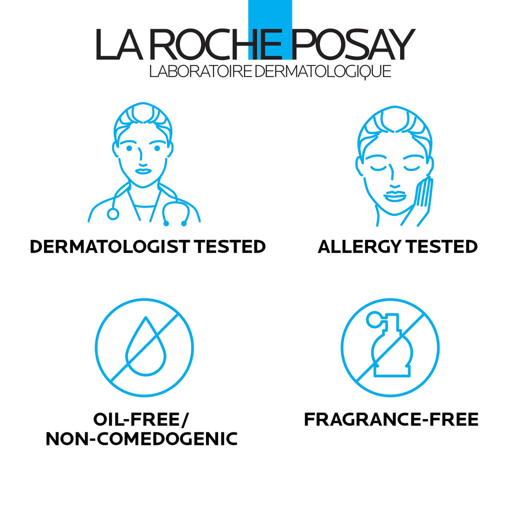 La Roche-Posay Toleriane Hydrating Gentle Facial Cleanser, 13.52oz | Face cleanser with niacinamide & ceramides, safe for sensitive skin. Daily face wash for normal to dry skin, fragrance free.