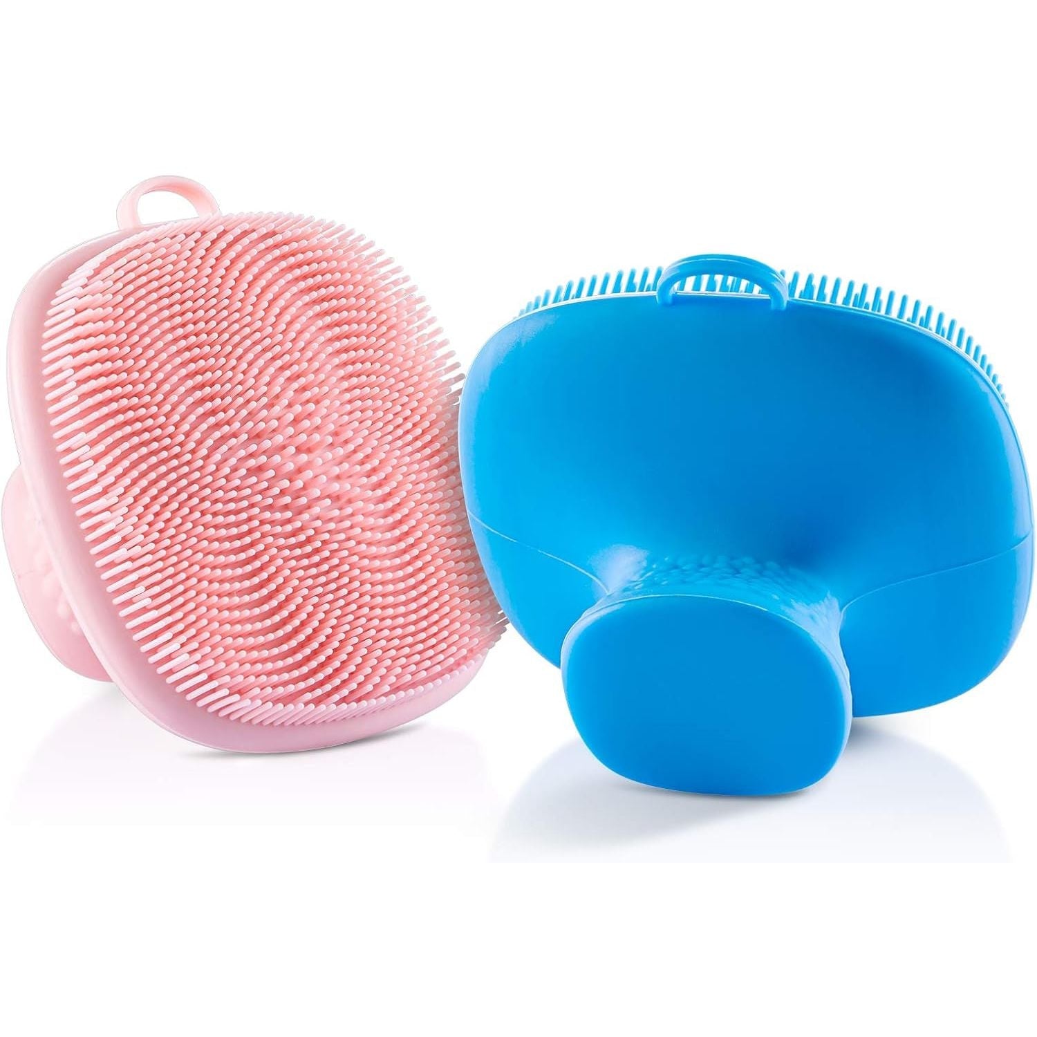 Buy now VWMYQ Face Scrubber, Silicone Face Scrubber for Men Facial Cleansing Brush Silicone Face Wash Brush Manual Waterproof Cleansing Skin Care Face Brushes for Exfoliating- Black Blue Pink at indiglob india