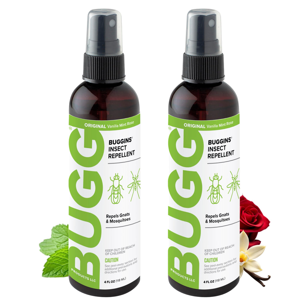 BUGGINS Original Insect Repellent - 4 oz Pump Spray Bottle - 2 Pack