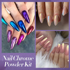 Buy now BORN PRETTY Chrome Powder Metallic Mirror Chameleon Nail Powder Auroras Mermaid Nail Powder Pigment for Nail Art Gel Polish Manicure Nail Art Decorations 9 Jars at indiglob india