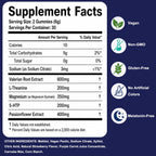 ZAYMAN Melatonin Free Sleep Gummies for Adults, Natural Sleep Aid, 60 Count