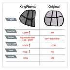kingphenix 2-Pack Mesh Lumbar Support for Car and Office Chair Comfort