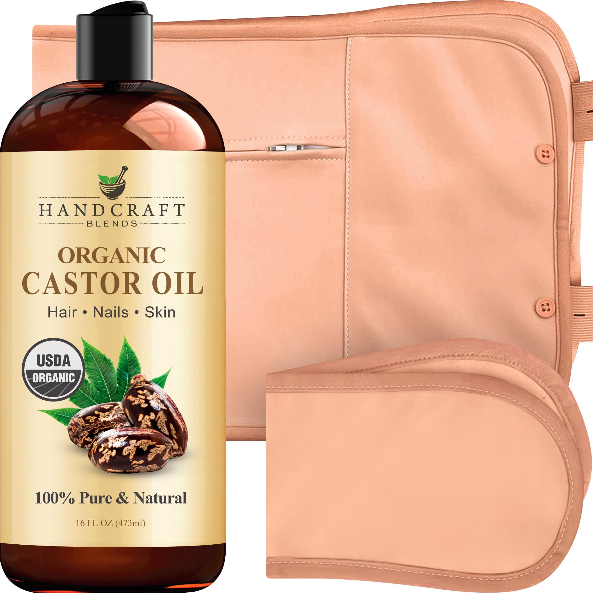 Buy now Handcraft Blends Castor Oil with Rosemary Oil 8 Fl Oz | 100% Pure and Natural | Premium Grade Carrier Oil | Hair, Eyelashes and Eyebrows | Hair and Body Castor Oil Pack Wrap 16 Fl Oz (Pack of 1) at indiglob india