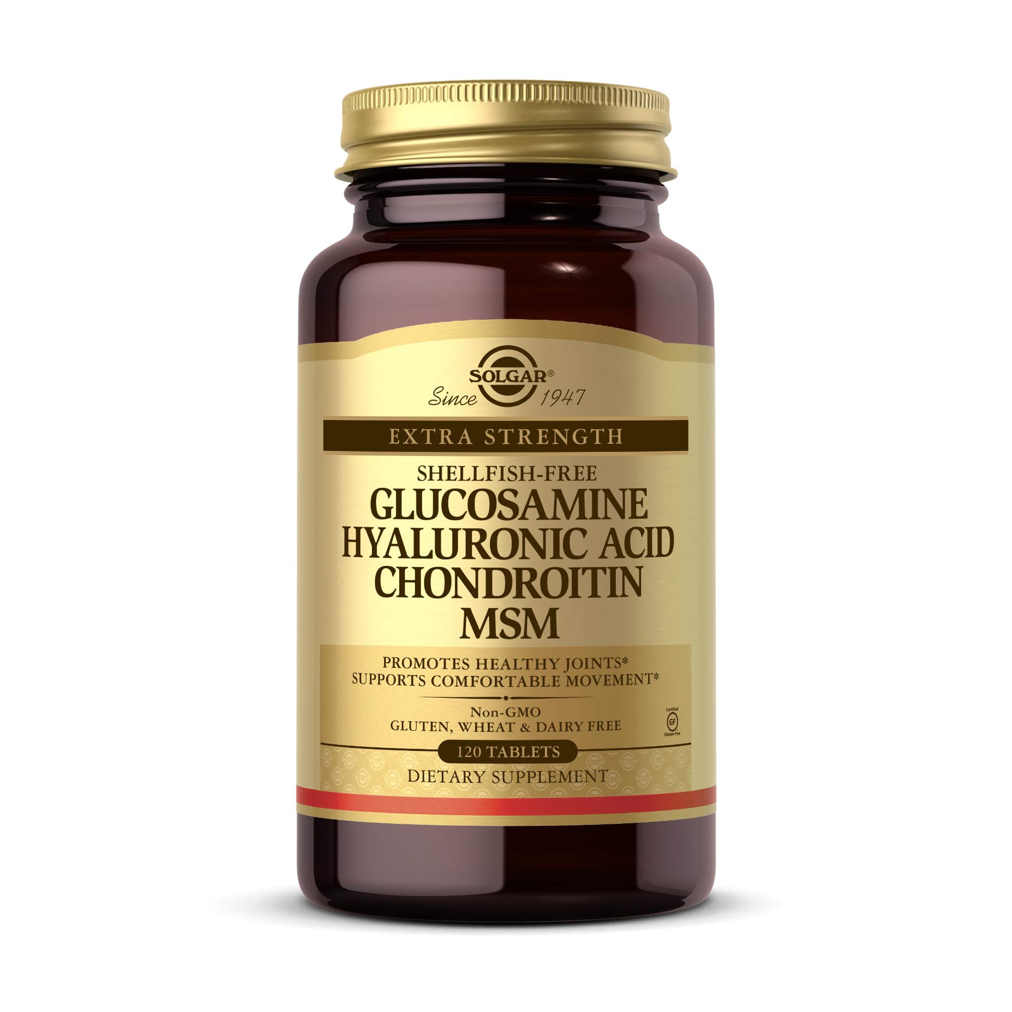 Solgar Glucosamine Hyaluronic Acid Chondroitin Sulphate, 60 Capsules | Suitable for Vegetarians, Non-GMO, Gluten Free - 60 Capsule Servings